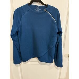 Hadley by Smartpak Sweatshirt Women Small Asymmetrical Pullover Plush Equestrian